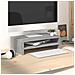 Supporto Per Monitor Grigio Sonoma 42x24x13cm Legno Multistrato - Foto miniatura 4