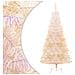 Albero Di Natale Artificiale Punte Iridescenti Bianco 240cm Pvc - Foto miniatura 1