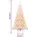 Albero Di Natale Artificiale Punte Iridescenti Bianco 240cm Pvc - Foto miniatura 3