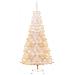 Albero Di Natale Artificiale Punte Iridescenti Bianco 240cm Pvc - Foto miniatura 5