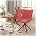 Sedie Da Pranzo Girevoli 2 Pz Rosa In Velluto - Foto miniatura 3