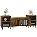 Mobile Tv Rovere Fumo 160x35x55 Cm In Legno Multistrato - Foto miniatura 4
