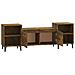 Mobile Tv Rovere Fumo 160x35x55 Cm In Legno Multistrato - Foto miniatura 6