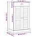 Scarpiera Vigo 60x35x96 Cm In Legno Massello Di Pino Grigio - Foto miniatura 8