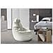 Pouf Annachiara, Pouf A Sacco, 100% Made In Italy, Poltrona A Sacco In Ecopelle, Cm 70x70h110, Bianco - Foto miniatura 1