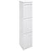 Top Cr321-b Pattumiera Per Raccolta Differenziata Con Ripiano Superiore Multiuso, 3 Secchi, Mobile D'acciaio (3 X 17l) 51l Bianco - Foto miniatura 2