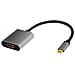 Cua0103 Adattatore Per Inversione Del Genere Dei Cavi Usb 3.2 Gen1 Type-c Hdmi-a Nero, Grigio - Foto miniatura 1
