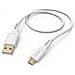 Flexible Cavo Usb 1,5 M Usb 2.0 Usb A Micro-usb B Bianco - Foto miniatura 1