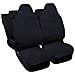 Coprisedili Auto Compatibili Per C1, Made In Italy, Set Di Copri Sedili Anteriori E Posteriori Con Copri Poggiatesta Incluso, Tessuto Poliestere, Colore - Nero - Foto miniatura 1