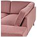 Divano Angolare 4 Posti Breda Tessuto Rosa Lato Sinistro - Foto miniatura 3