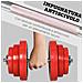Set Manubri Palestra Con Pesi Da 40kg Rivestiti In Gomma, In Metallo E Sabbia Di Ferro, 45x26x26 Cm, Rossa - Foto miniatura 4