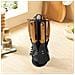 Set Utensili Da Cucina 6 Pezzi Manici Aspetto Legno E Supporto Rotante, Nero - Foto miniatura 2