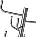 Attaccapanni Appendiabiti Di Design Moderno,piantana Da Terra In Metallo Con 8 Ganci Appendi Abiti Base A Croce Dimensioni P40xl40xh183 Cm (grigio) - Foto miniatura 2