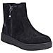 Black Casual Closed Ladies Mid Height Boots Stivaletti Pelle Scamosciata /nabuk Scarpe Donna Nero Eu 37, Y0050-00 - Foto miniatura 1