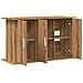 Supporto Acquario 101x41x58 cm Multistrato Rovere Artigianale - Foto miniatura 7