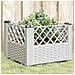 Fioriera Da Giardino Con Picchetti Bianca 43,5x43,5x43,5 Cm Pp - Foto miniatura 8