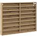 Armadio Vitrine  in Rovere Artigianale 100x8,5x75 cm in Legno Composito - Foto miniatura 1