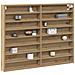 Armadio Vitrine  in Rovere Artigianale 100x8,5x75 cm in Legno Composito - Foto miniatura 3