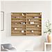 Armadio Vitrine  in Rovere Artigianale 100x8,5x75 cm in Legno Composito - Foto miniatura 4