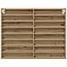 Armadio Vitrine  in Rovere Artigianale 100x8,5x75 cm in Legno Composito - Foto miniatura 6