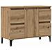 Mobile Lavabo Rovere Artigianale 80x33x60 cm Legno Multistrato - Foto miniatura 1