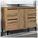 Mobile Lavabo Rovere Artigianale 80x33x60 cm Legno Multistrato - Foto miniatura 2