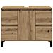 Mobile Lavabo Rovere Artigianale 80x33x60 cm Legno Multistrato - Foto miniatura 4
