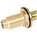 Rubinetteria Per Lavabo Pilcomayo Ottone Oro - Foto miniatura 7