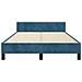 Giroletto senza Materasso Blu Scuro 120x190 cm Velluto - Foto miniatura 6