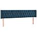 Giroletto senza Materasso Blu Scuro 120x190 cm Velluto - Foto miniatura 8
