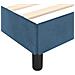 Giroletto senza Materasso Blu Scuro 120x190 cm Velluto - Foto miniatura 9