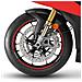 Kit Strisce Adesive Compatibili Per Moto Bmw S1000 Xr Adesivi Cerchi 17' Tuning Rosso - Foto miniatura 2