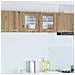 Armadio pensile Riga Rovere Artigiano e Bianco 80 x 31 x 40 cm - Foto miniatura 2