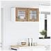 Armadio pensile Riga Rovere Artigiano e Bianco 80 x 31 x 40 cm - Foto miniatura 4