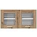 Armadio pensile Riga Rovere Artigiano e Bianco 80 x 31 x 40 cm - Foto miniatura 6
