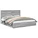 Letto con Contenitore con testiera Grigio Sonoma 180 x 200 cm - Foto miniatura 1