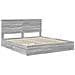 Letto con Contenitore con testiera Grigio Sonoma 180 x 200 cm - Foto miniatura 4