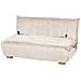 Divano Letto 2 Posti Abisko Velluto A Coste Bianco Sporco - Foto miniatura 4