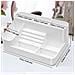 Scatola Portaoggetti Multifunzionale Per Nail Art - Organizer Trasparente In Plastica Pc Con Scomparti Multipli White - Foto miniatura 2