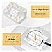 Scatola Portaoggetti Multifunzionale Per Nail Art - Organizer Trasparente In Plastica Pc Con Scomparti Multipli White - Foto miniatura 4