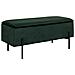 Panchina Watford In Velluto Verde Con Vano Contenitore, 95 Cm - Foto miniatura 2