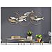Decorazione In Metallo 3d Pesce 3-multicolore-metallo-142,9x5x61,6 Cm - Foto miniatura 5