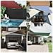 Vela da ombra solare Blu e Bianco 5 x 5 m - Foto miniatura 2