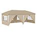 Tenda per feste a pop-up 575 x 288 x 245 cm Crema - Foto miniatura 1