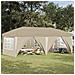 Tenda per feste a pop-up 575 x 288 x 245 cm Crema - Foto miniatura 2