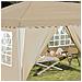 Tenda per feste a pop-up 575 x 288 x 245 cm Crema - Foto miniatura 3