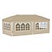 Tenda per feste a pop-up 575 x 288 x 245 cm Crema - Foto miniatura 8