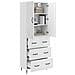 Set di armadi 2 pcs Bianco Lucido 66 x 34,5 x 90 cm - Foto miniatura 2