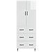Set di armadi 2 pcs Bianco Lucido 66 x 34,5 x 90 cm - Foto miniatura 4