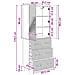 Set di armadi 2 pcs Bianco Lucido 66 x 34,5 x 90 cm - Foto miniatura 8